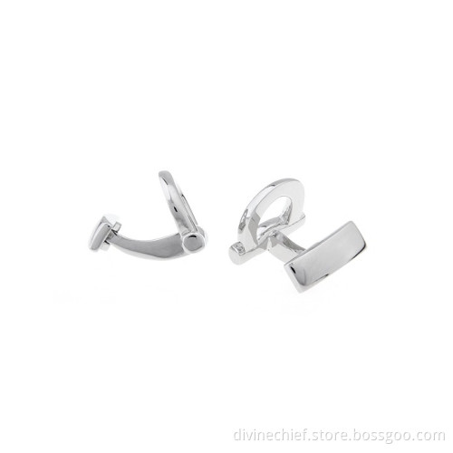 Stainless Steel Plated Metal Copper/Brass Cufflinks For Man's Suit Shirt